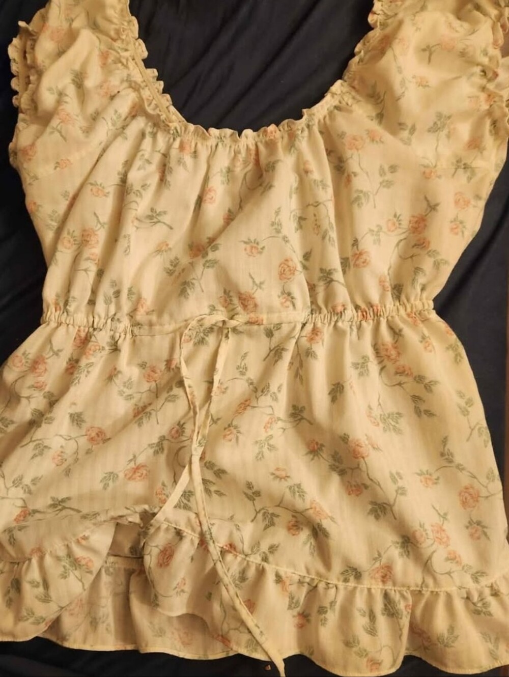 Indie designer cotton peasant top: made in Canada!